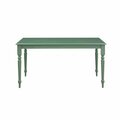 Boraam 60 x 30 x 36 in. Carolina Dining Table, Equestrian Green 71369